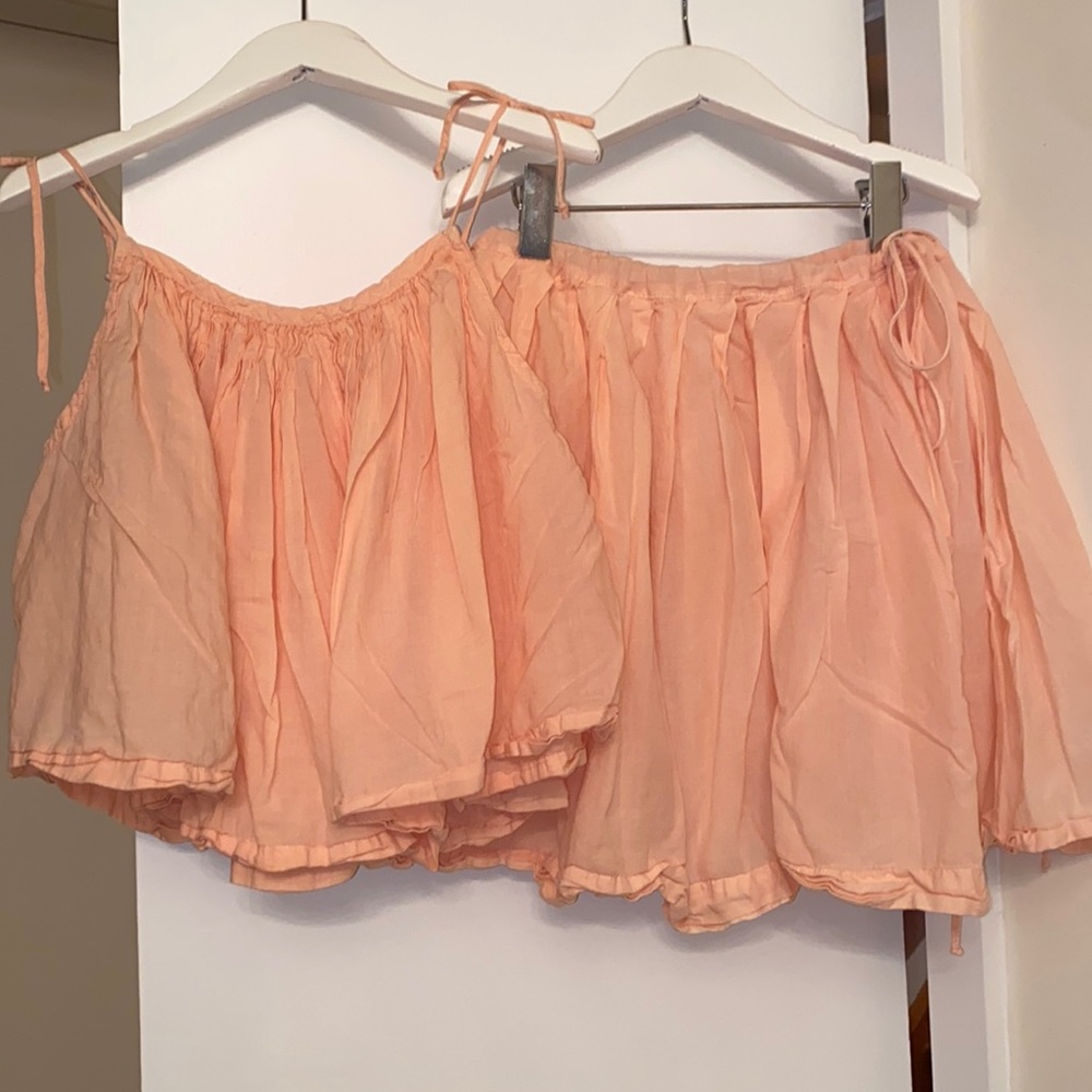 DESIGNER KIDS Makie Clothier Cotton Two Piece Cami Top and Skirt 6-8Y